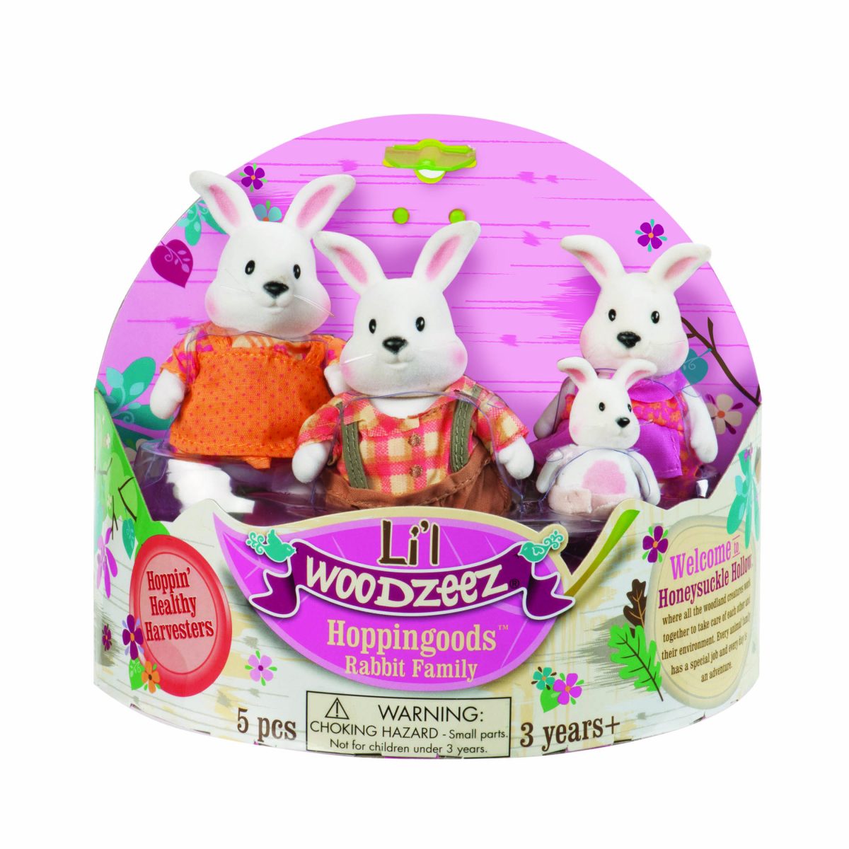 Li'l Woodzeez Hoppingoods Rabbit Family 