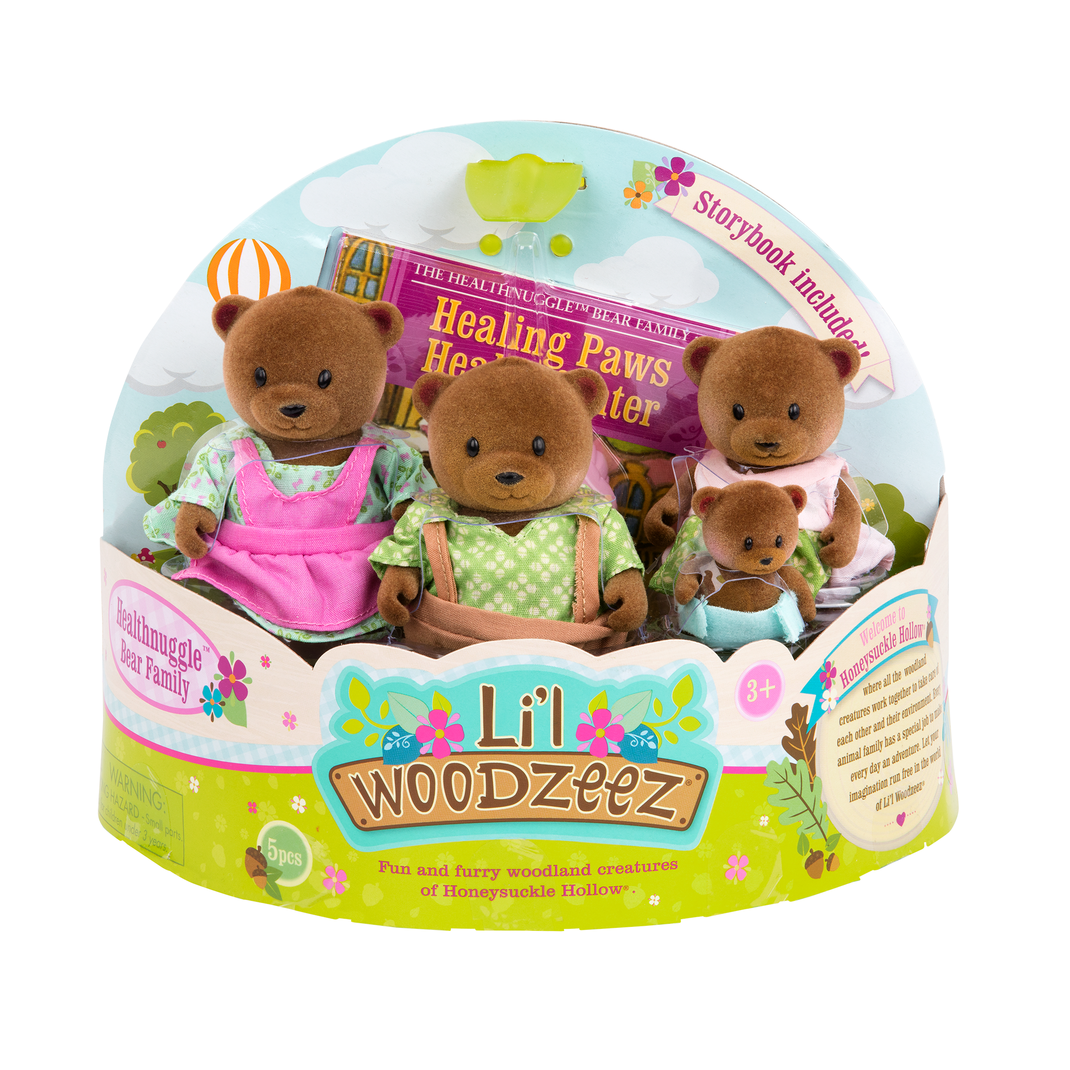 Lil Woodzeez Bear Family Play Set Kids Toy 