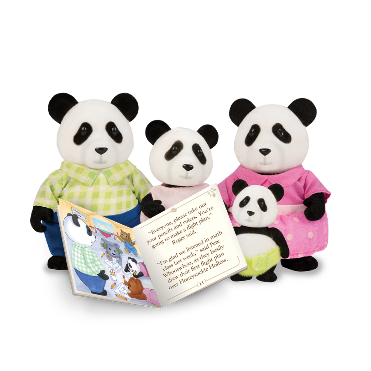 わかlil Skyhopper Panda Family | Small Panda Characters | Li'l Woodzeez