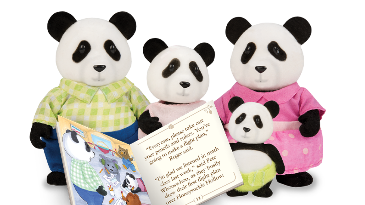 Skyhopper Panda Family | Small Panda Characters | Li'l Woodzeez