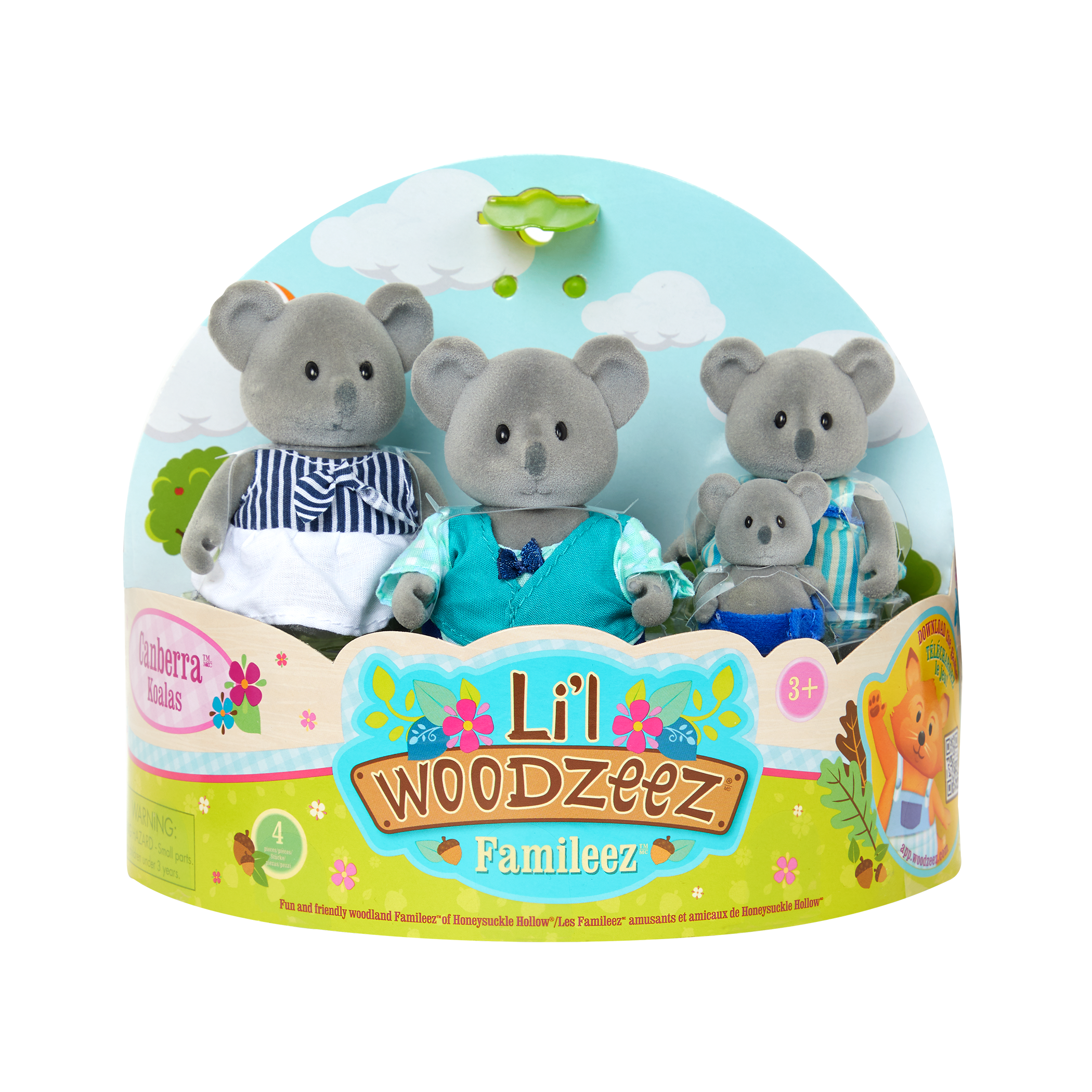 5 PC Set for sale online Lil Woodzeez Canberra Koala Family Posable Articulating Figures 