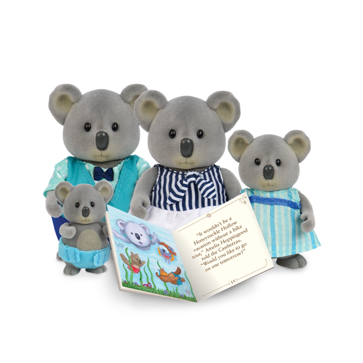 Canberra Koala Family, Miniature Animal Figurines