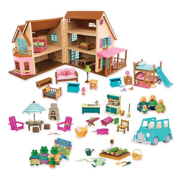 Baby Products Online - Li'l Woodzeez Honeysuckle Airway - 35-piece toy set  with 5-seater airplane accessories and flight - miniature vehicles and  games for children aged 3+ - Kideno