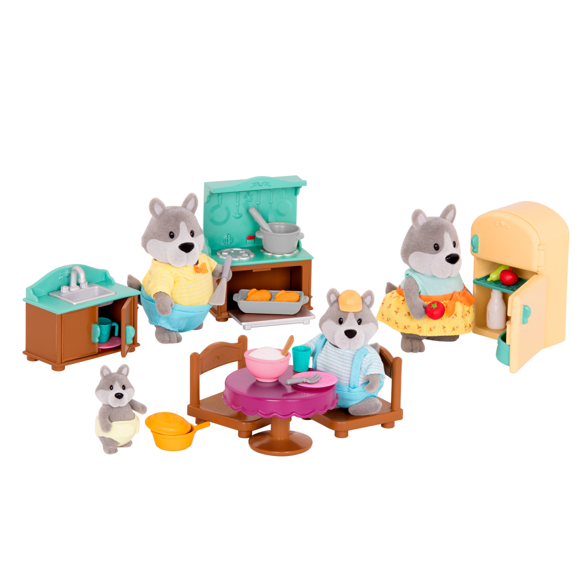 Country Kitchen Set Toy Furniture Set Li'l Woodzeez