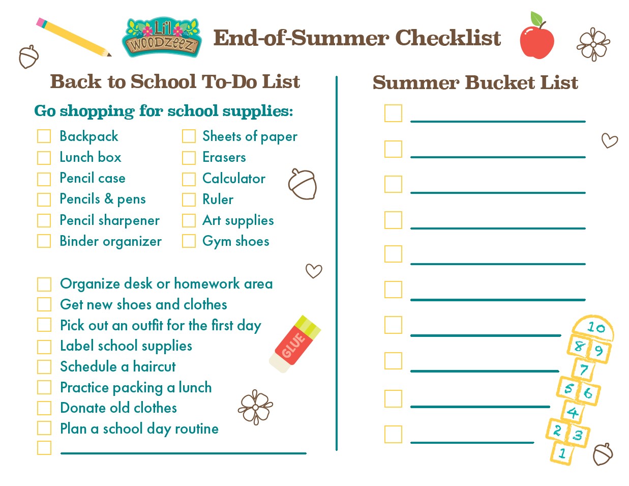 Lil Woodzeez End of Summer Checklist