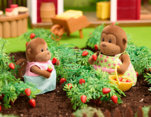 OFunnigan Monkeys Strawberry Picking