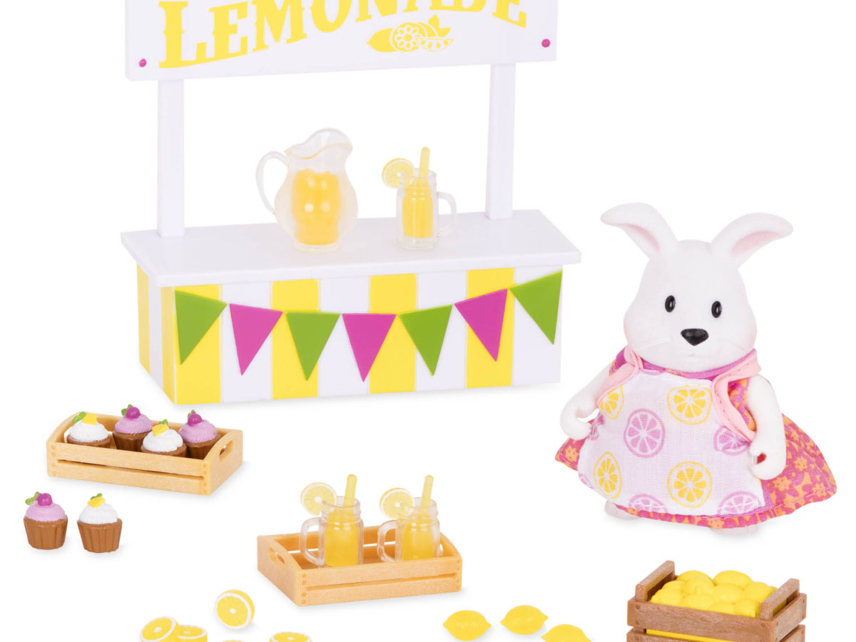 Lemonade Stand Set | Playset with Toy Food | Li'l Woodzeez