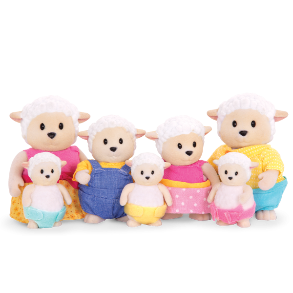 The Curlycuddles Sheep | Small Animal Figurines | Li’l Woodzeez