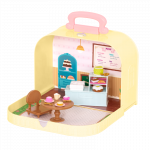 Travel Suitcase Playset | Carry Case with Accessories | Li'l Woodzeez
