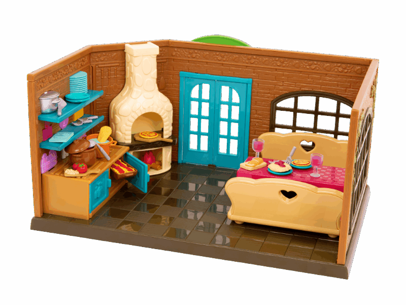 Lil Woodzeez Restaurant Playset for Kids