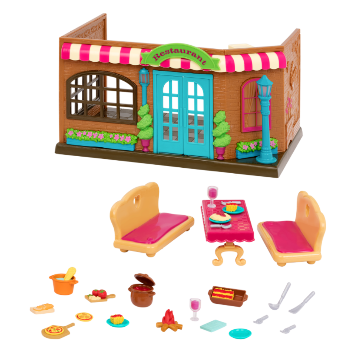 LOCA LO Noodle 16個セット Pass-The-Pasta Restaurant | Kitchen Playset | Li'l Woodzeez