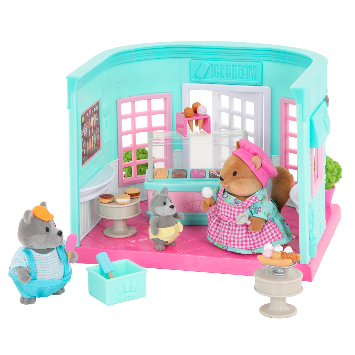 Scoops & Sprinkles Ice Cream Shop Toy Store with Accessories Li’l