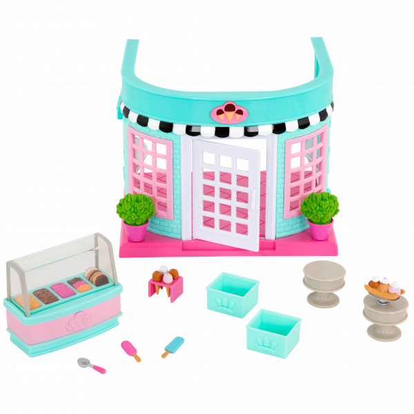 Scoops & Sprinkles Ice Cream Shop Toy Store with Accessories Li’l