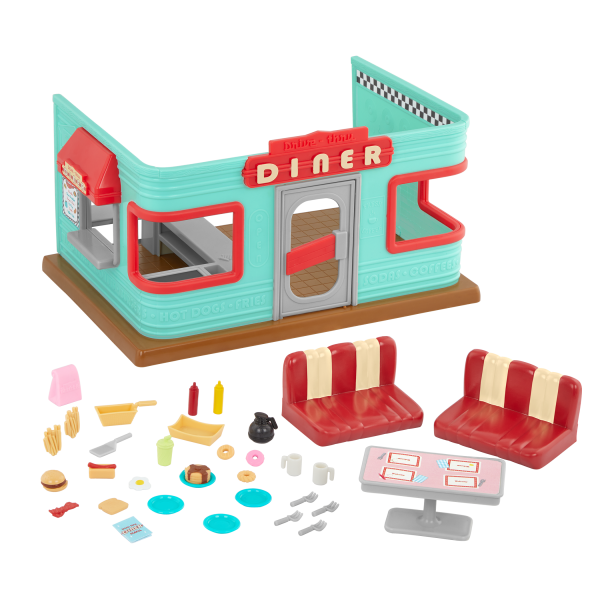 Li'l Nibbles Drive Thru Diner | Toy Restaurant with Accessories | Li’l ...