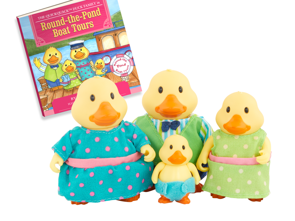 Quickquack Duck Family | Small Animal Figurines | Li'l Woodzeez