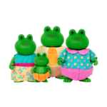 The Croakalily Frogs | Small Animal Figurines | Li'l Woodzeez