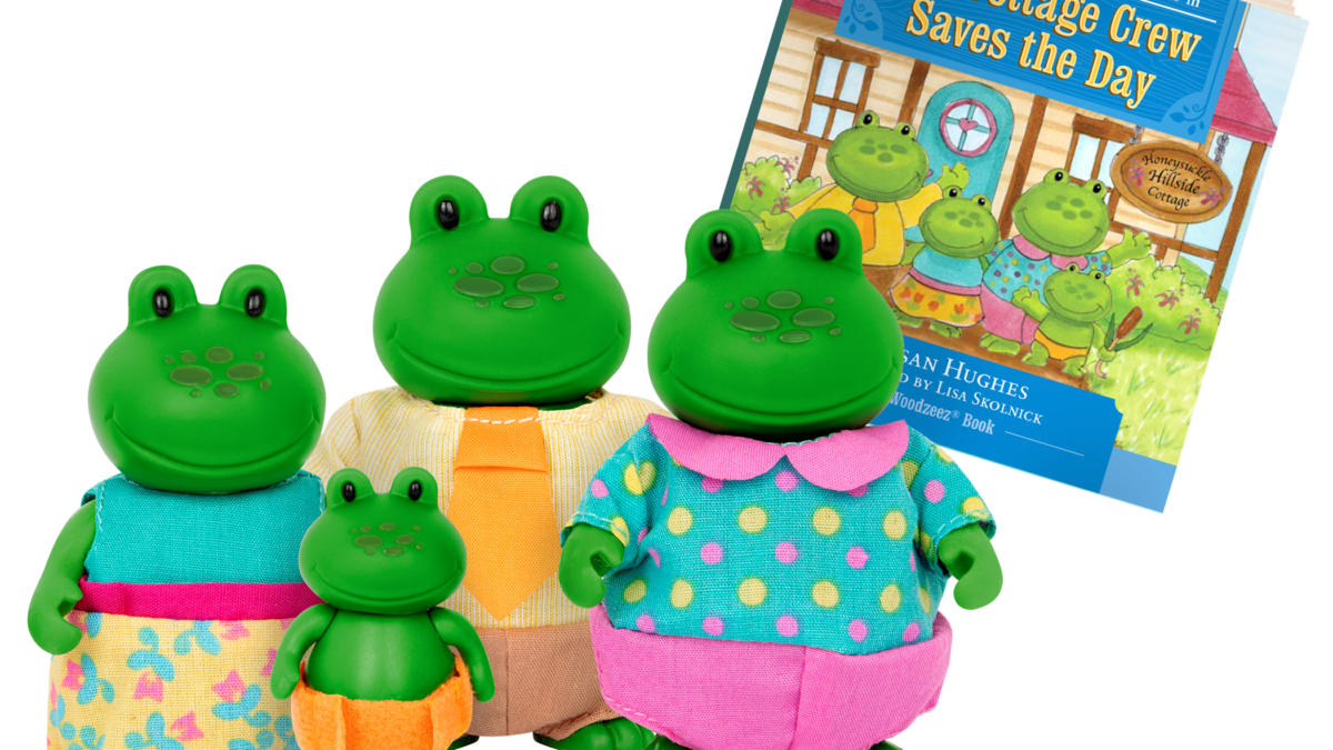 The Croakalily Frogs | Small Animal Figurines | Li'l Woodzeez