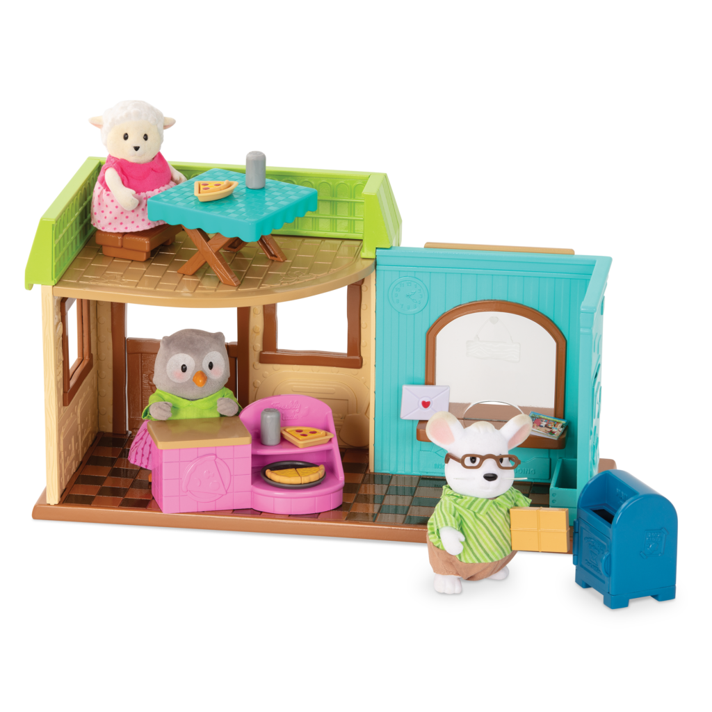 Post N Pizza Shop Toy Restaurant With Accessories Li l Woodzeez post-n-pizza-shop-toy-restaurant-with-accessories-li-l-woodzeez