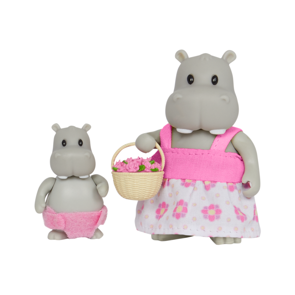 Pitterpotemus Hippo Family Small Animal Figurines Li’l Woodzeez