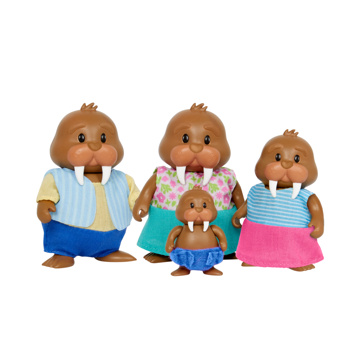 Tuskaroo Walrus Family | Animal Figurine Set | Li'l Woodzeez
