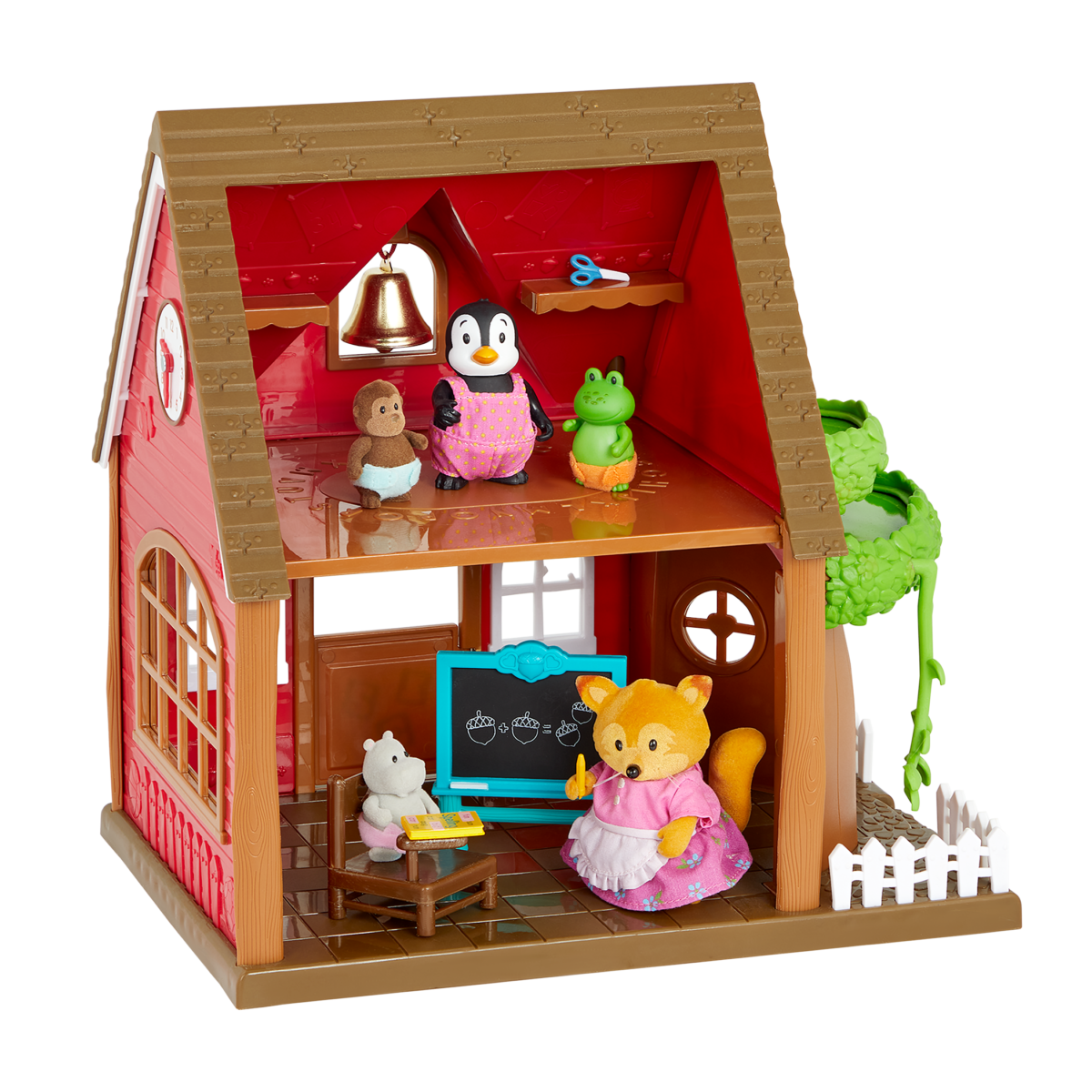 Woodland Schoolhouse | School Playset with Accessories | Li'l Woodzeez