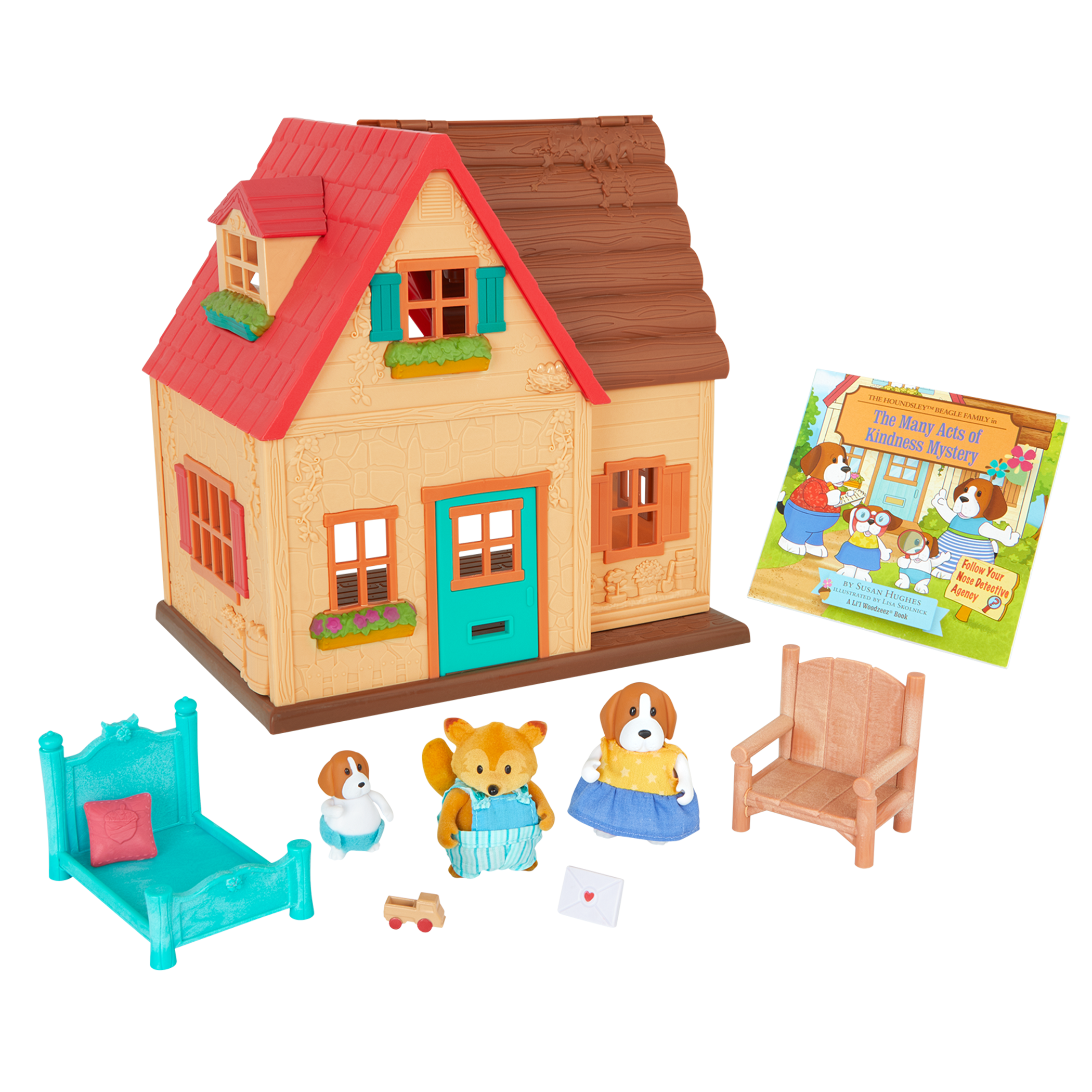 Family Deluxe Wooden Playhouse : : Toys