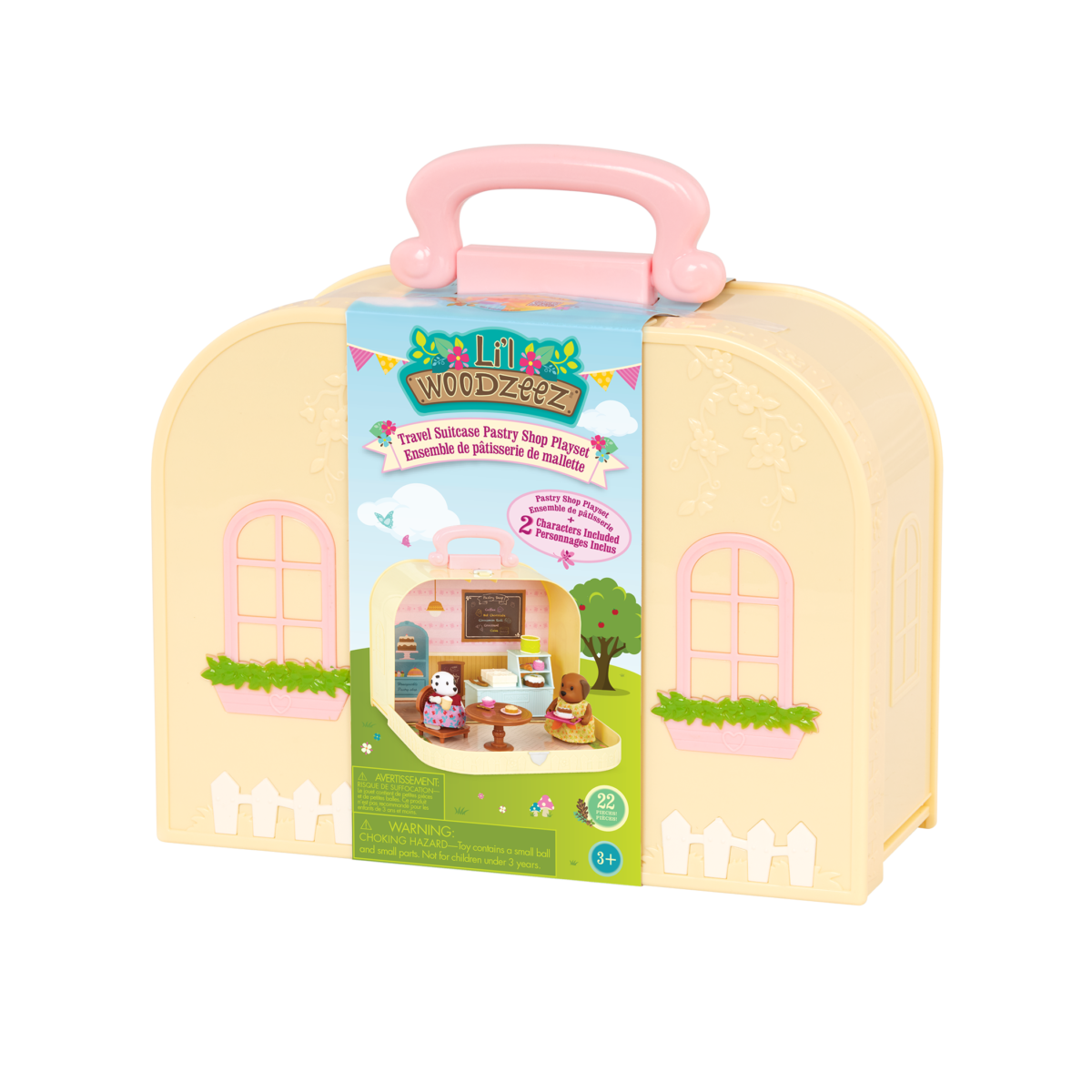Deluxe Travel Suitcase Playset | Carry Case with Figurines | Li'l