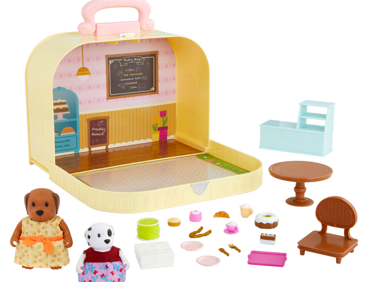 Deluxe Travel Suitcase Playset | Carry Case with Figurines | Li'l