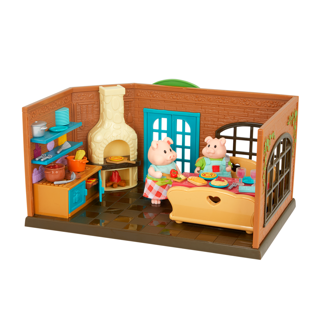 Pass-The-Pasta Restaurant | Deluxe Kitchen Playset | Li’l Woodzeez