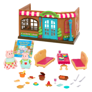 Pass-the-Pasta Restaurant Playset Figurines