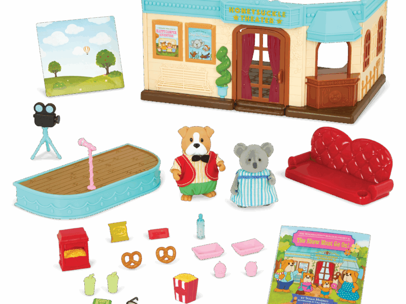 Woodzeez Honeysuckle Theater Playset with Figurines
