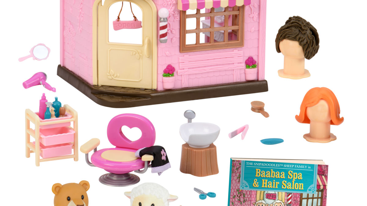 Baabaa Spa & Hair Salon | Store Playset with Figurines | Li'l Woodzeez