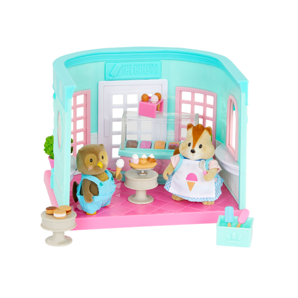 Deluxe Scoops & Sprinkles Ice Cream Shop Toy Store with Figurines