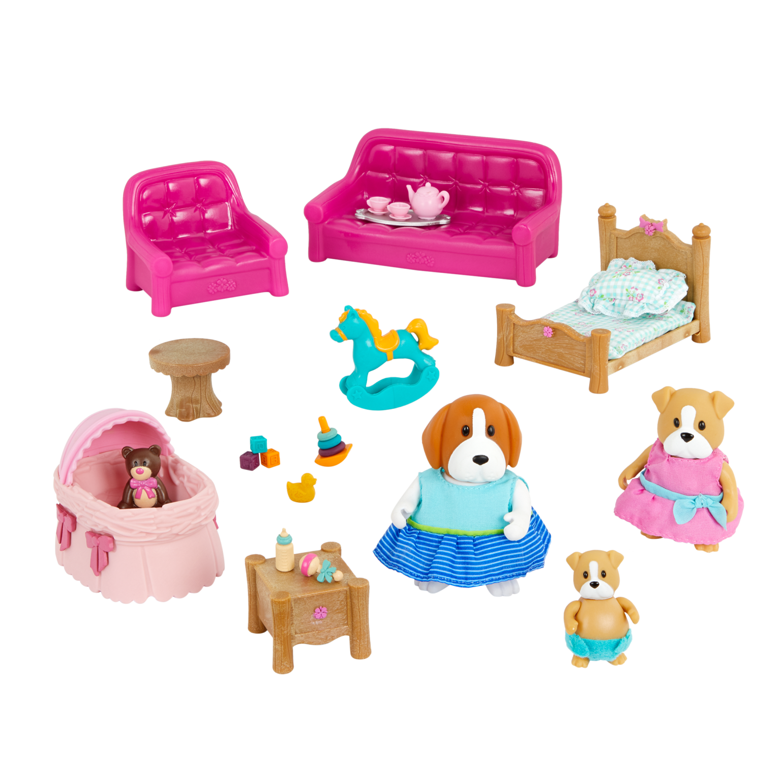 Deluxe Living Room & Nursery Set | Toy Furniture | Li’l Woodzeez