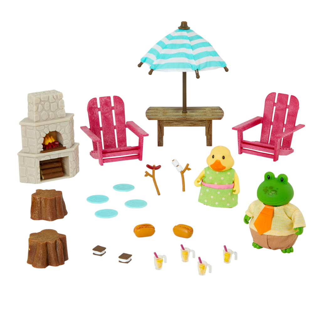 Outdoor Patio Set | Deluxe Toy Furniture Bundle | Li'l Woodzeez