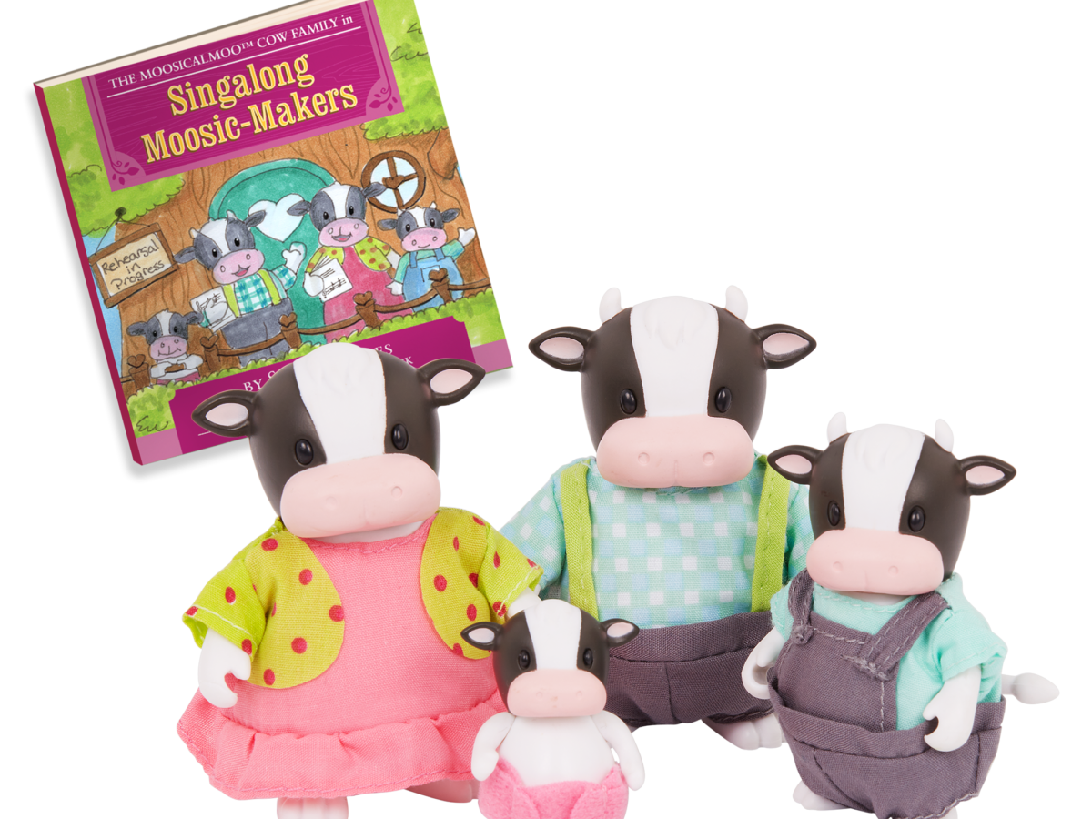 The MoosicalMoo Cows | Small Animal Figurines | Li'l Woodzeez