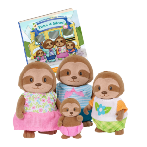 Li'l Woodzeez Slothington Sloth Family